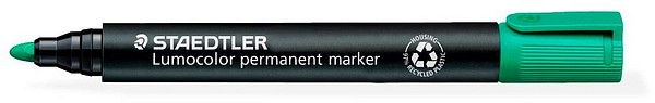 Staedtler Lumocolor 352 huopakynä Vihreä, pyöreäkärkinen, 2mm