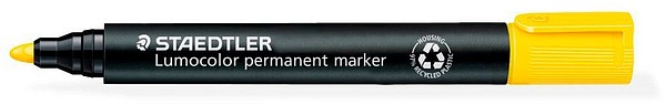 Staedtler Lumocolor 352 huopakynä Keltainen, pyöreäkärkinen, 2mm