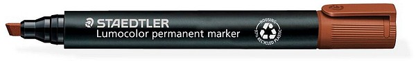 Staedtler Lumocolor 350 huopakynä Ruskea, viistokärkinen, 2-5mm