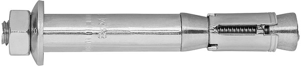 Voima-ankkuri B M10-15/70/40 Zn LIEBIG tyyppi B mutterilla sinkitty