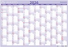 Seinäkalenteri Seinämuistio 2026