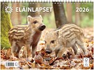 Seinäkalenteri Eläinlapset 2026