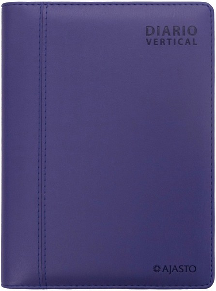 Pöytäkalenteri Diario Vertical 2026 Mokka, 130x185mm tekonahkakannet