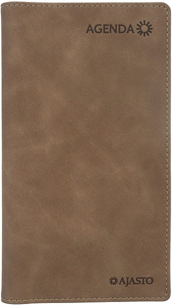 Taskukal. Agenda horizontal 2026 Lila 85x162mm tekonahkakannet