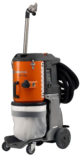 Teollisuusimuri DE 110i H Husqvarna akkupölynerotin