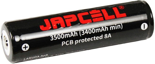 Akku JAPCELL 18650 Li-Ion 3,7V 3500mAh