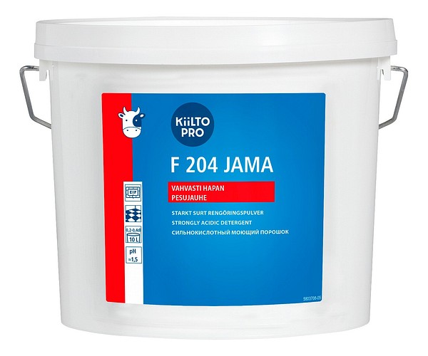 Kiilto F 204 Jama 4 kg Maitotalousvälineiden pesuaine  
