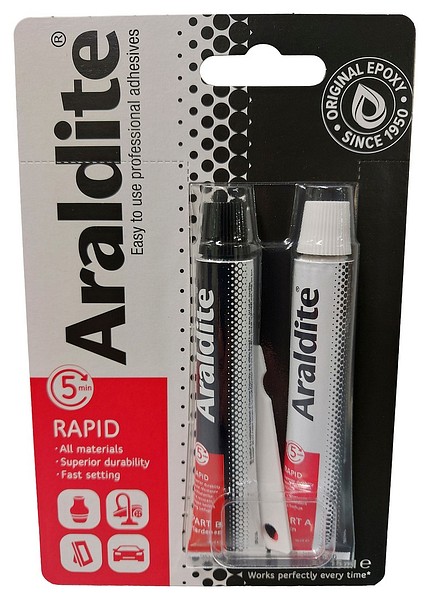Araldite Rapid 2x15ml 50624 väritön 6kpl/ltk