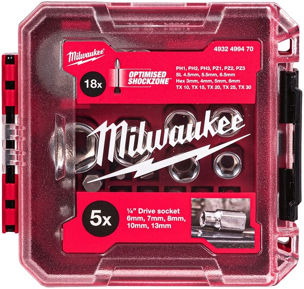 Milwaukee hylsysarja 1/4'' 25-osaa  