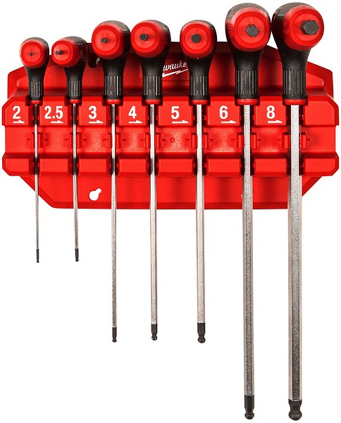 Skruvmejselsats insex T-handtag 7os Milwaukee 4932498677