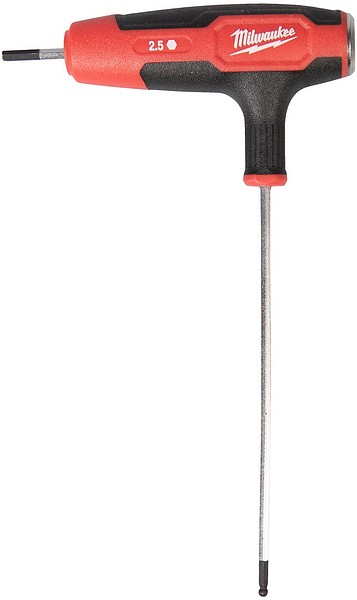 Insexskruvmejsel T-handtag 2,5mm Milwaukee 4932498679