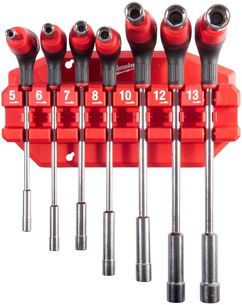 Hylsskruvmejselsats T-handtag 7st. Milwaukee 4932498704