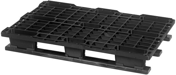 Plastic pallet 1200x800mm with rim S-F SF800NL/7-99-ASS 16pc/stack