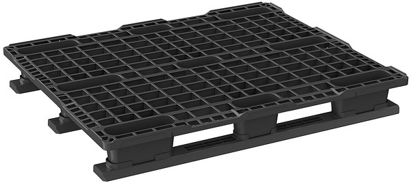 Plastic pallet 1200x1000mm with rim S-F SF1000NL/7-99-ASS 16pc/stack