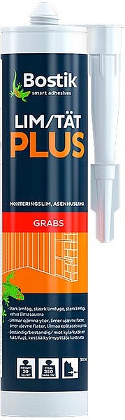 Bostik Lim O Tät Plus asennusliima  
