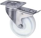 Kääntöpyörä 100mm nelikulmalaatta