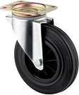 Kääntöpyörä 160mm nelikulmalaatta