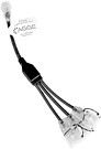 LED-valonauhan 3-os haaroitin