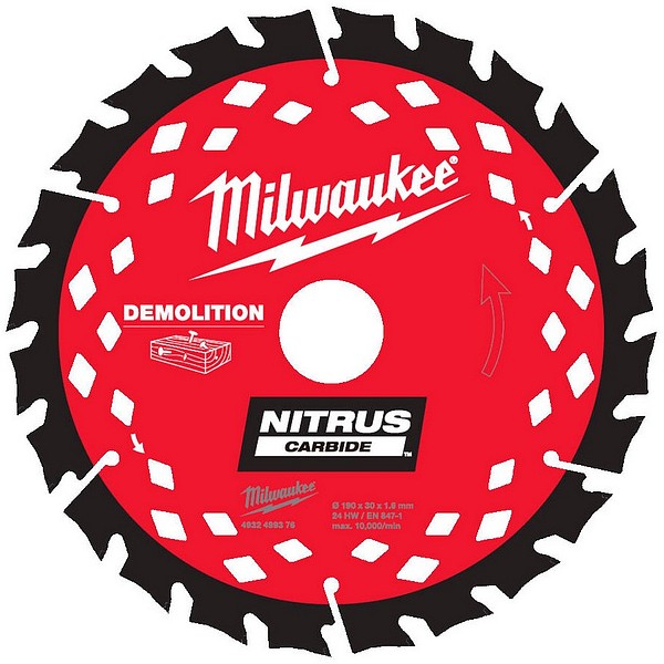 Circular saw blade WN190X30X1,6X24 Milwaukee 4932499376