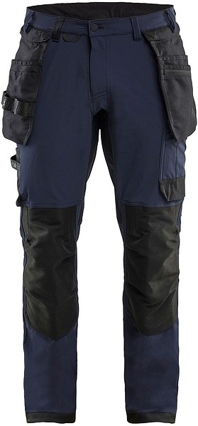 Trouser 4waySTR BLÅKLÄDER 1720 D96 172016458699 navy/black