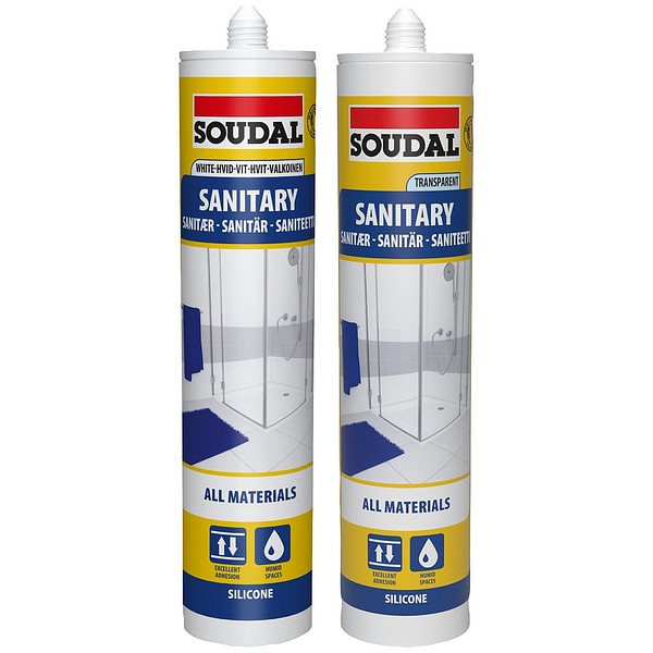 Soudal Neutral Sani Sil sanitation silicones  