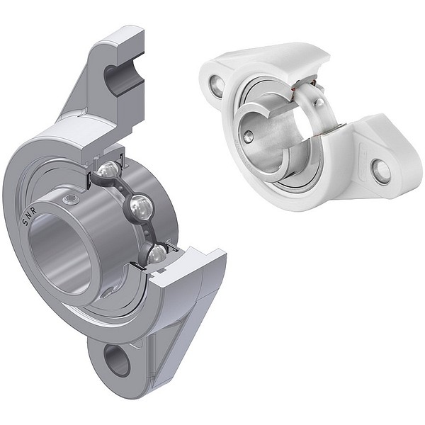 Plastic oval flange bearings  