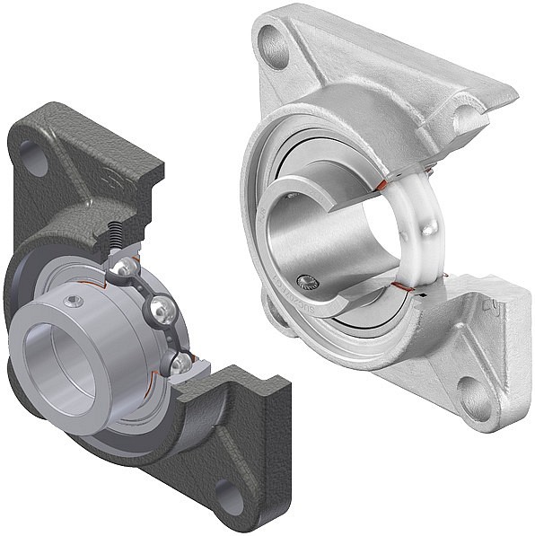 Stainless square flange bearings  