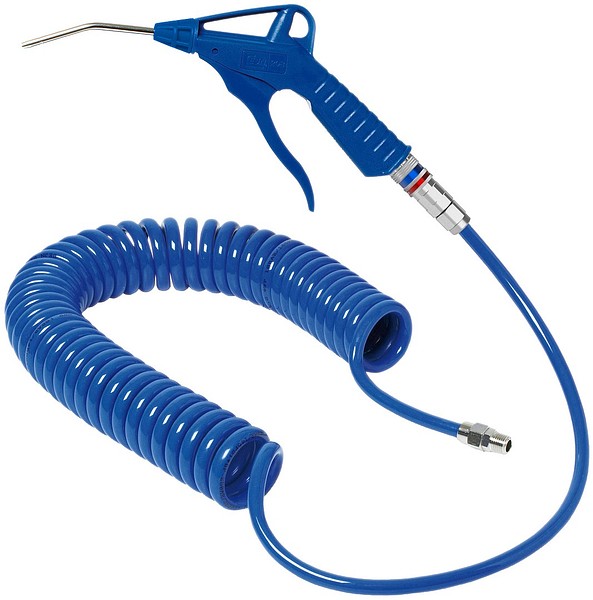 Cejn PU-spiral hose 6,5x10mm x 4m 19 958 9901A-02 with blowing gun