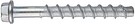 Betoniruuvi S-CSA HEX 6X45/5/10 Zn