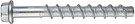 Betoniruuvi S-CSA+ HEX 14x130/15/65