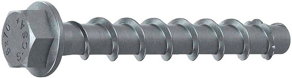 Betoniruuvi S-CSA+ HEX 8x90/25/40 Multi Layer kuusiokanta AV13
