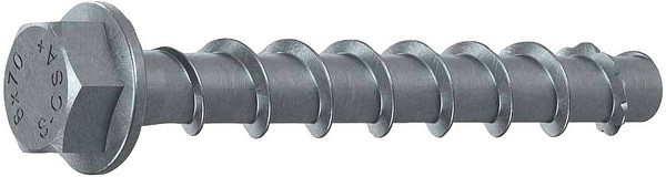 Betoniruuvi S-CSA+ HEX 8x140/75/90 Multi Layer kuusiokanta AV13