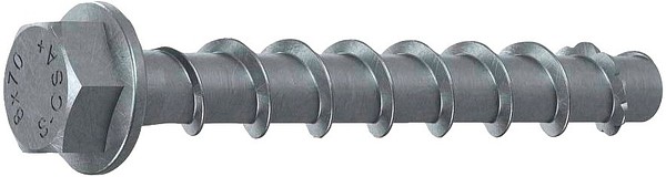 Betoniruuvi S-CSA+ HEX 10x90/5/35 Multi Layer kuusiokanta AV15