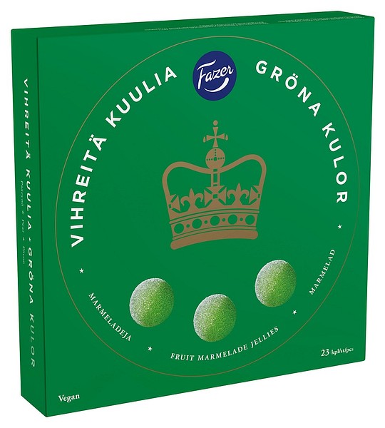 Fazer Vihreitä kuulia 500g 404231 Vihreät kuulat 7pak/ltk