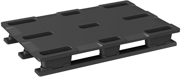 Plastic pallet 1200x800mm S-F SF800NL/P/S-99-ASS 16pc/stack