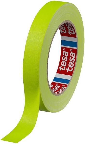 Tesa 4671 50mm/25m neon keltainen Mattapintainen kangasteippi 18/ltk