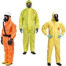 Heavy chemical protective coveralls (Type 3)