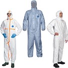 Tyvek chemical protective coveralls