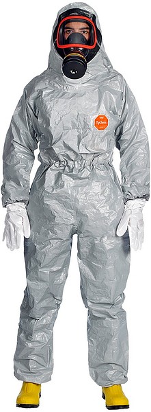 Suojahaalari Tychem 6000 F kasvotiivisteellä  