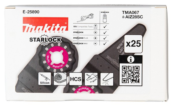 Veitsiterä 25kpl/pkt TMA067 Makita E-25890 starlock