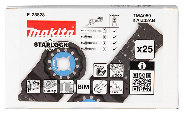 Sahanterä 32mm 25kpl/pkt TMA059 Makita E-25828 starlock
