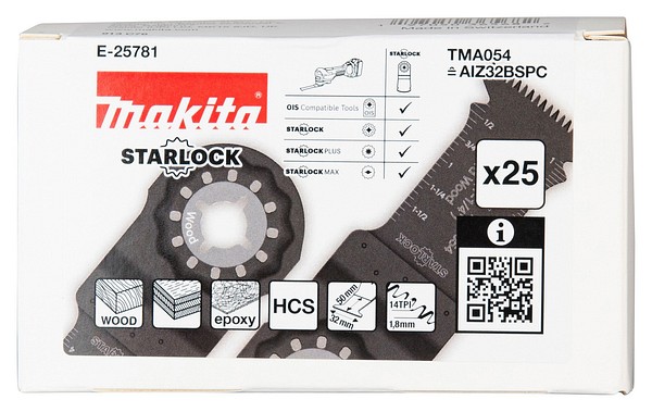 Sahanterä 32mm 25kpl/pkt TMA054 Makita E-25781 starlock
