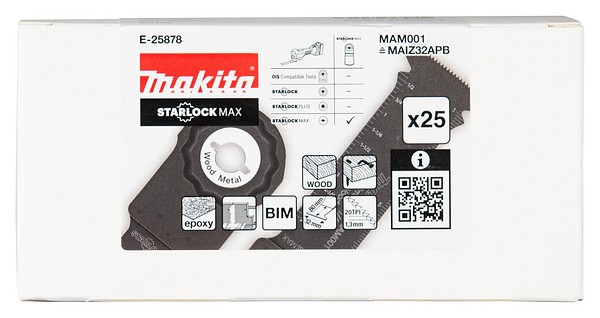 Sahanterä 32mm 25kpl/pkt MAM001 Makita E-25878 starlock