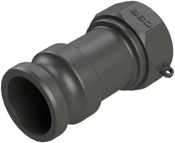 Hanekoppling A 2 PP S60x6 lång Kamspakskoppling IBC-adapter