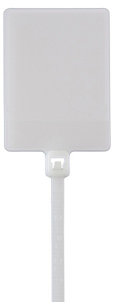 Marker tie flag PLF1MA-M 130x2,5 1000pcs/bag natural