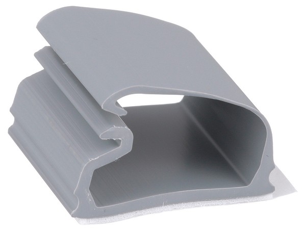 Latching Clip LC3-A-C8 19,1x19 100pcs/bag adhesive backed grey