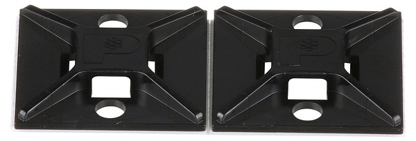 Mounting base ABM2S-A-C0 25,4x25,4 100pcs/bag adhesive backed black