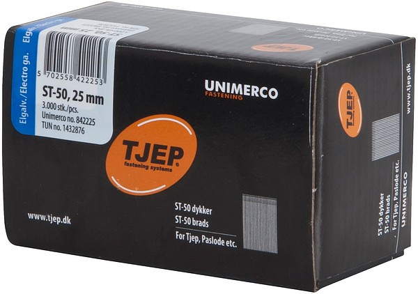 Concrete nail finish 0° 25mm ss TJEP 842225 kark 3000 pcs/box