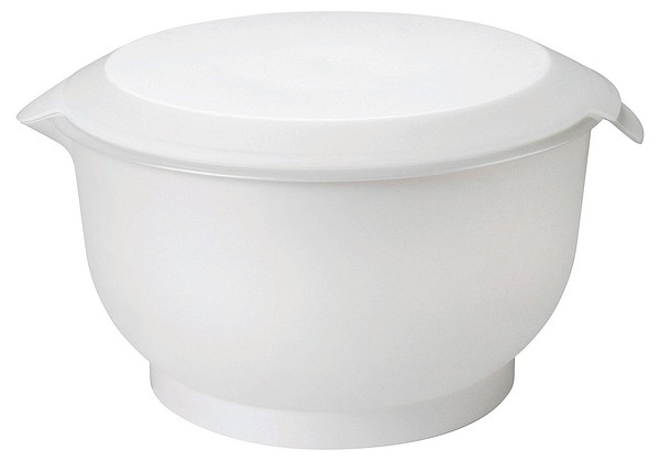 GastroMax Mixing bowl + lid 8L 7076110 white 35x31x18cm