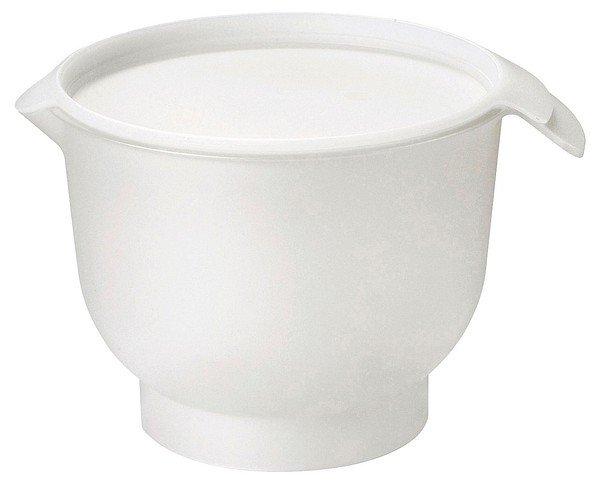GastroMax Mixing bowl + lid 1,5L 7073110 white 20x16x13cm